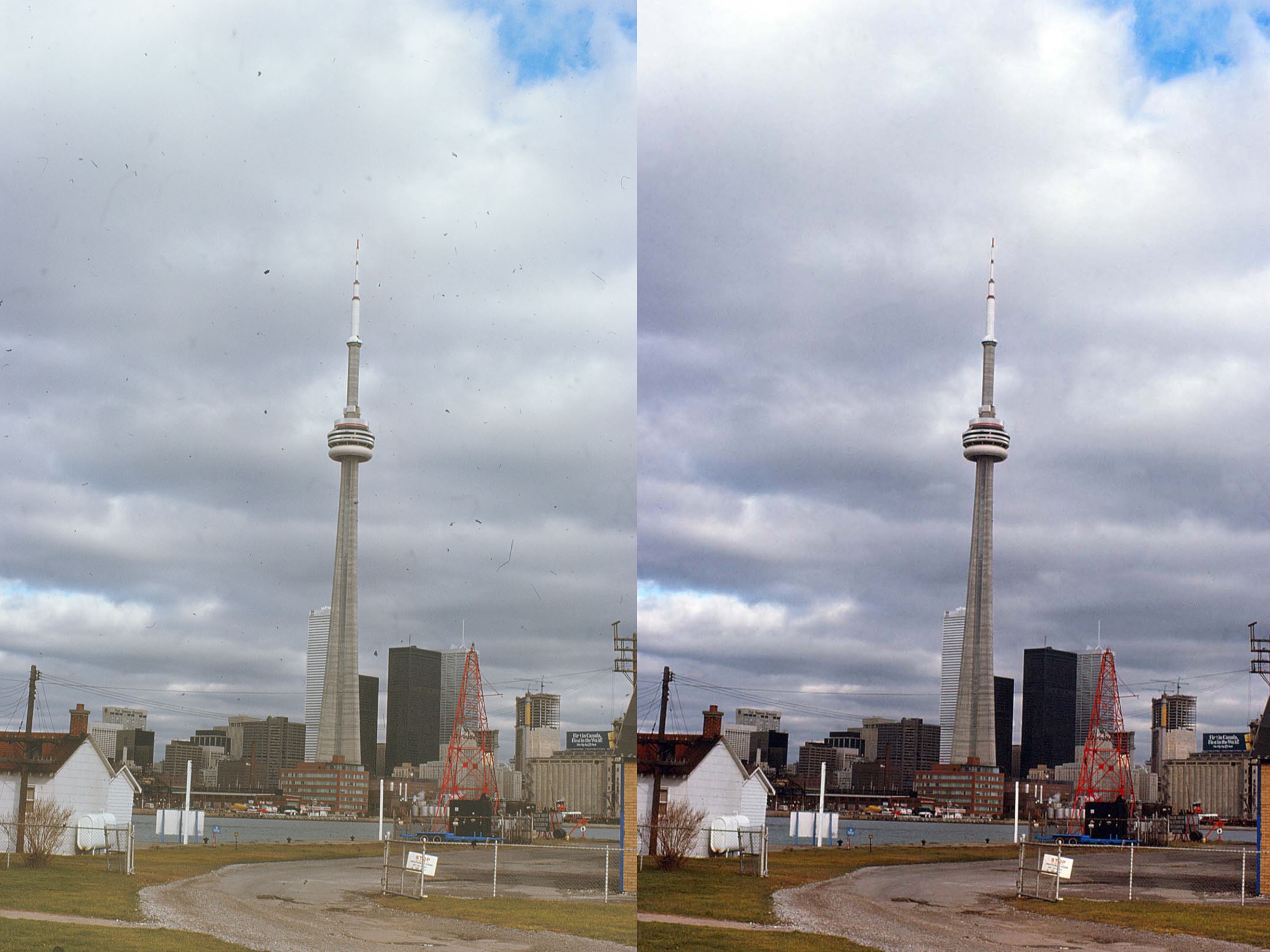 CN Tower Before & After Photo 1975